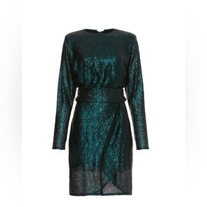 Donna Morgan. Beautiful Green Sequin Dress. Size 12. NWT